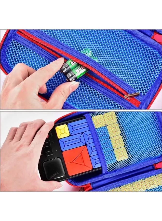 حافظة ألغاز جيكر سوبر سلايد الزرقاء المتينة من إيفا مع أقسام وسحاب - Image 5